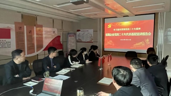 公司各黨支部集中觀(guān)看黨的二十大代表 宣講報(bào)告會(huì)