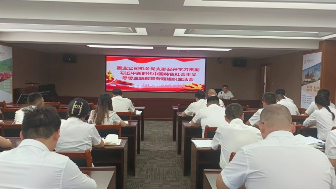 【主題教育】置業(yè)公司各黨支部組織召開學(xué)習(xí)貫徹習(xí)近平新時(shí)代中國特色社會(huì)主義思想主題教育專題組織生活會(huì)